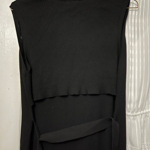 White House Black Market Woman’s Cardigan, Sleeveless, open front Sz L - Picture 3 of 8